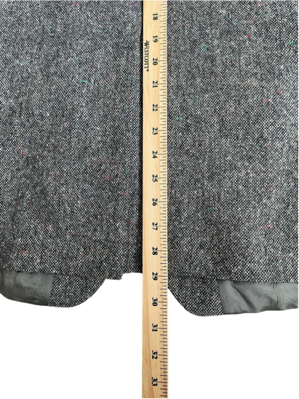 Magee Donegal Wool Tweed Blazer Jacket Mens 44S Sport Coat Gray - Picture 9 of 10